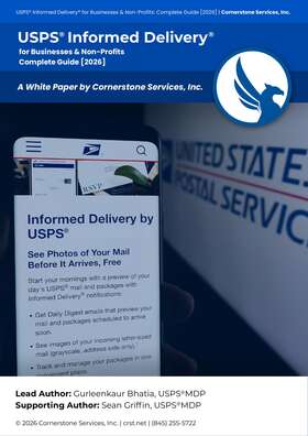 USPS Informed Delivery for Businesses and Non-Profits — Complete Guide 2026 cover by Cornerstone Services