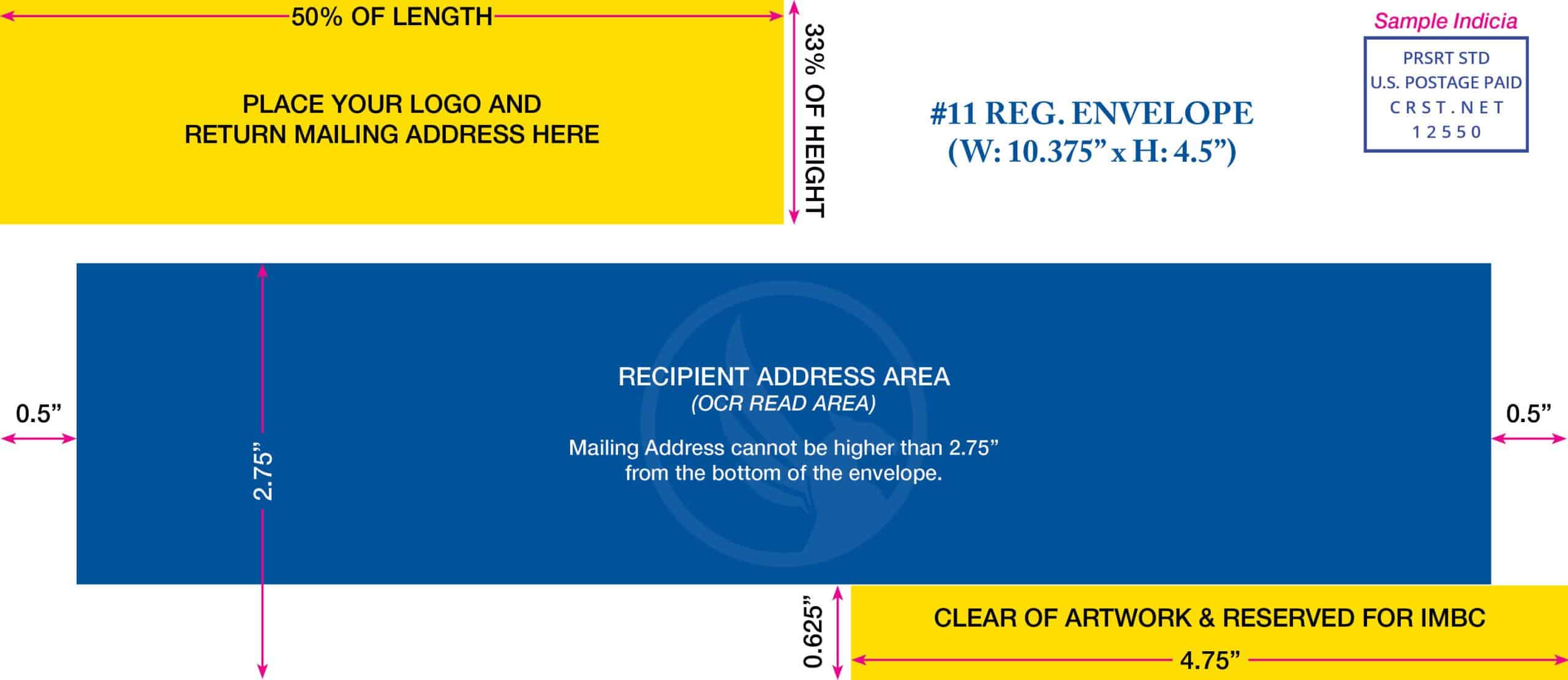 #11 Regular Envelope Envelope template preview