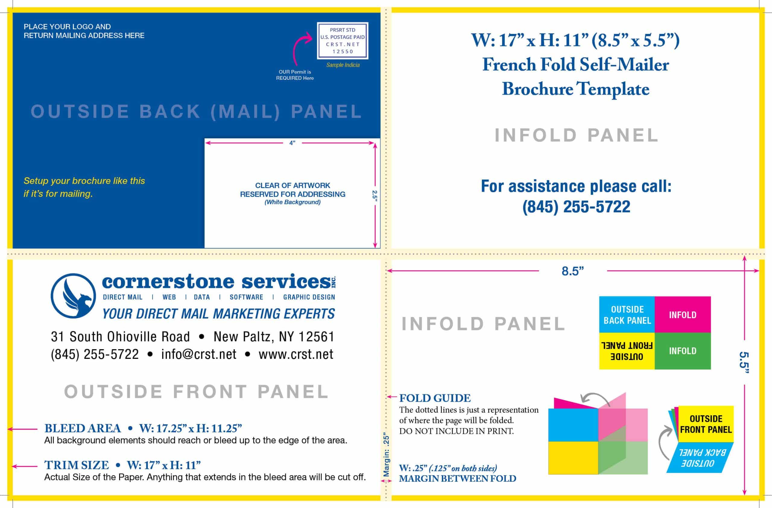11" x 17" Brochure template preview