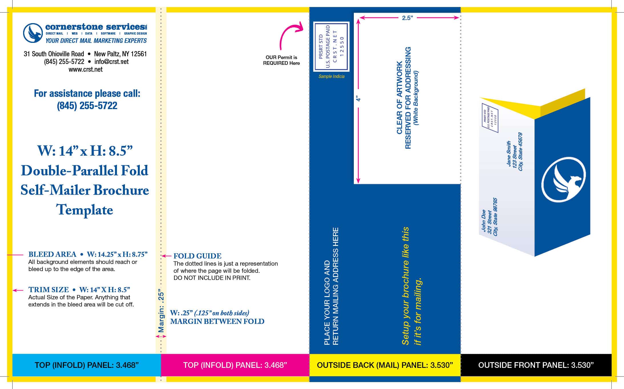 8 1/2" x 14" Brochure template preview