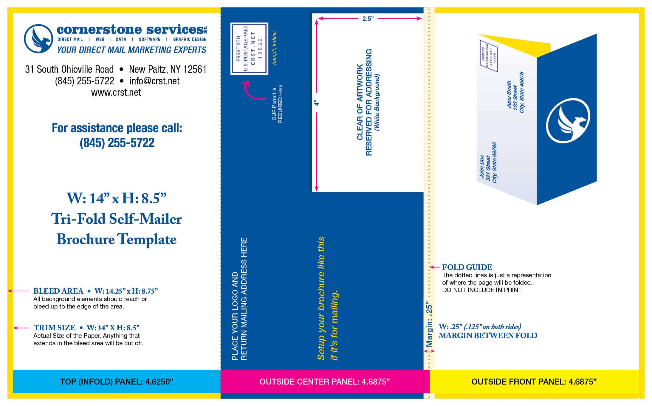 8 1/2" x 14" Brochure template preview