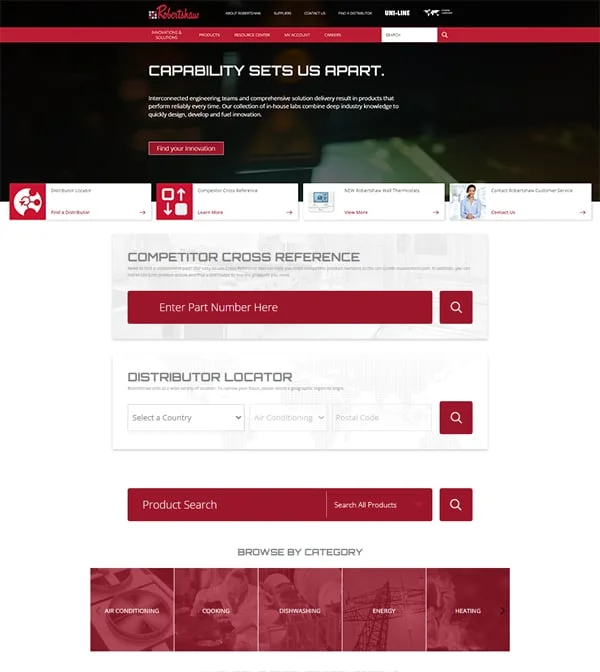 Robertshaw Controls web preview
