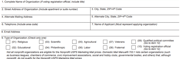 Completing PS Form 3624 Section 9