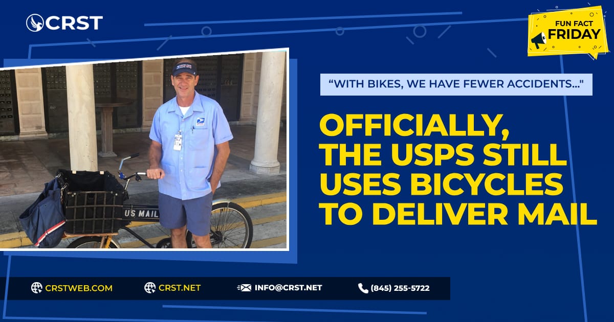 USPS mail carrier delivering letters on a specialized postal bicycle in Sun City, Arizona