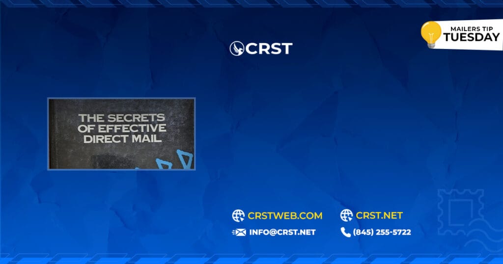 Direct Mail Tip "The Secrets of Effective Direct Mail", John Fraser-Robinson shared his most powerful Direct Mail Tip: CRSTNET